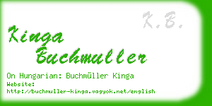 kinga buchmuller business card